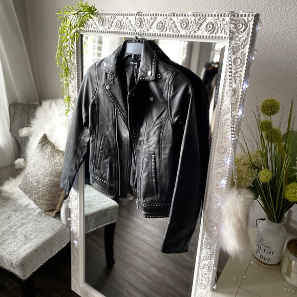 The Kooples Leather Moto Jacket New - Picture 6 of 12